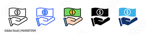 Fine Payment Icon Collection With Multiple Styles