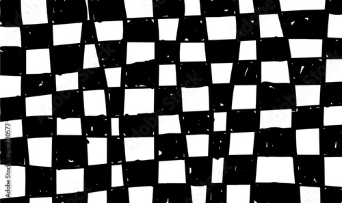 black and white chess board pattern background