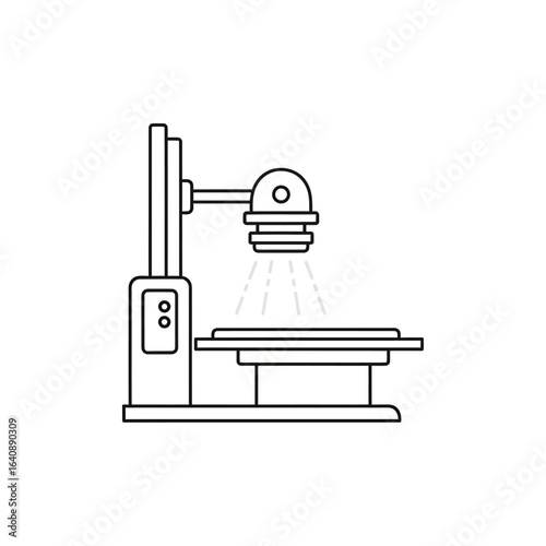 Radiology Equipment Line Icon