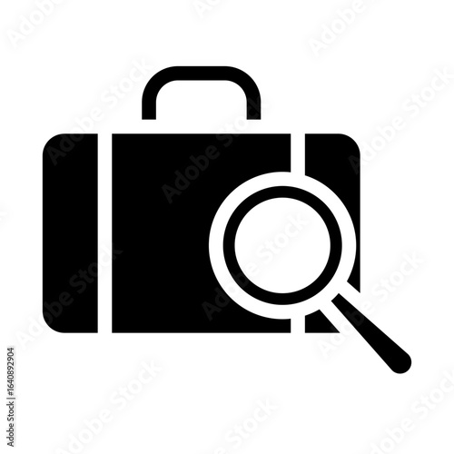 Suitcase Check Solid icon