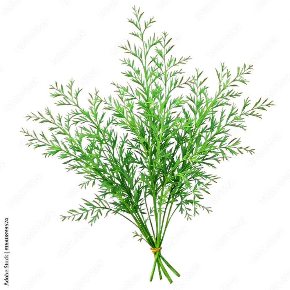 Obraz premium dill isolated on white