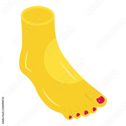 Editable design icon of foot washing