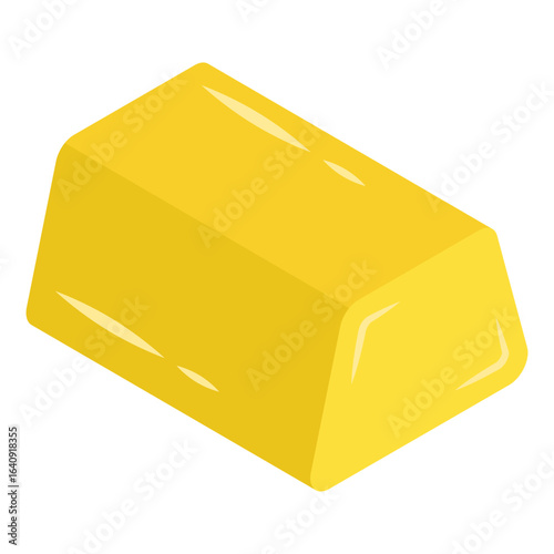 An editable design icon of ingots