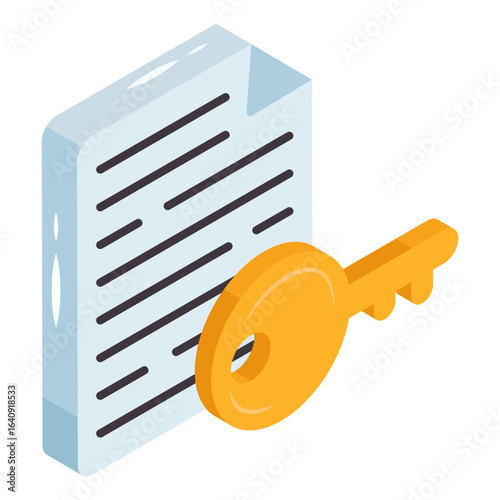 Modern design icon of file access