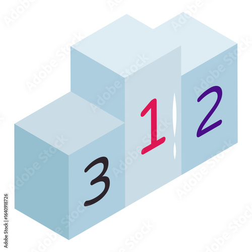 Position ranking board, icon of leaderboard