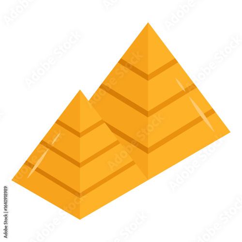 A unique design icon of hills