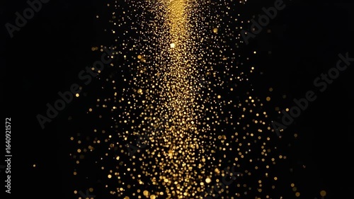 Wallpaper Mural Golden Glitter Particles Falling Abstract Bokeh Background Sparkle Shine Celebration Luxury Event Festive Glamour 4K Ai HD video.
 Torontodigital.ca