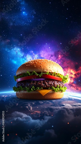 Cosmic burger on a planet