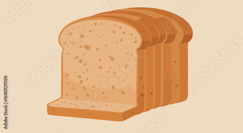 Several slices of bread are arranged side-by-side, showing porous texture