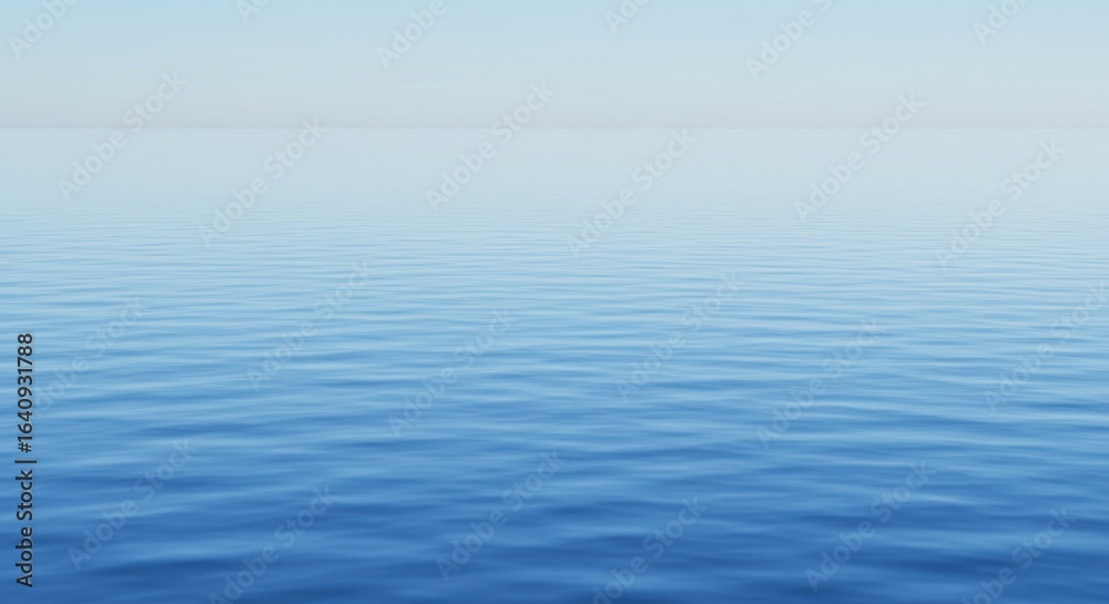 Obraz premium Tranquil water surface with gentle ripples under soft sunlight reflection