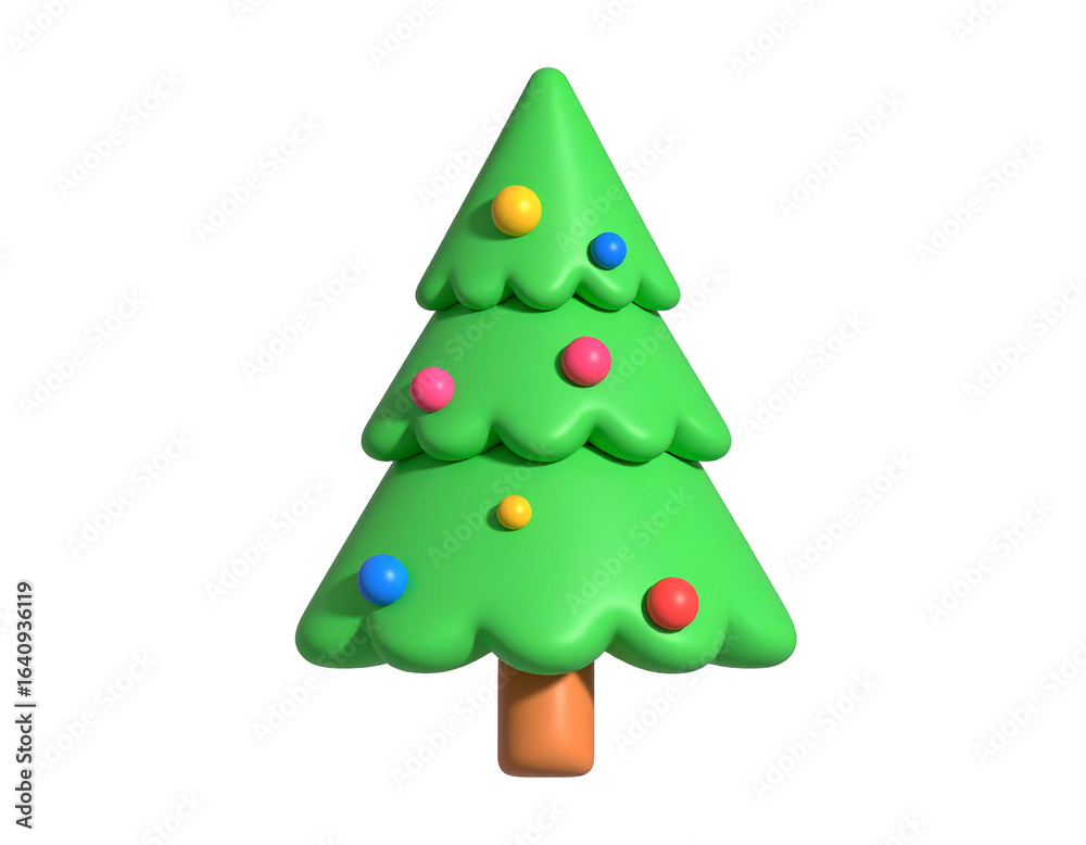 Fototapeta premium Green christmas tree