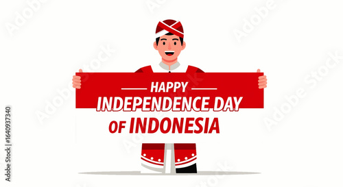 Celebrating Indonesian Independence Day A Patriotic Illustration