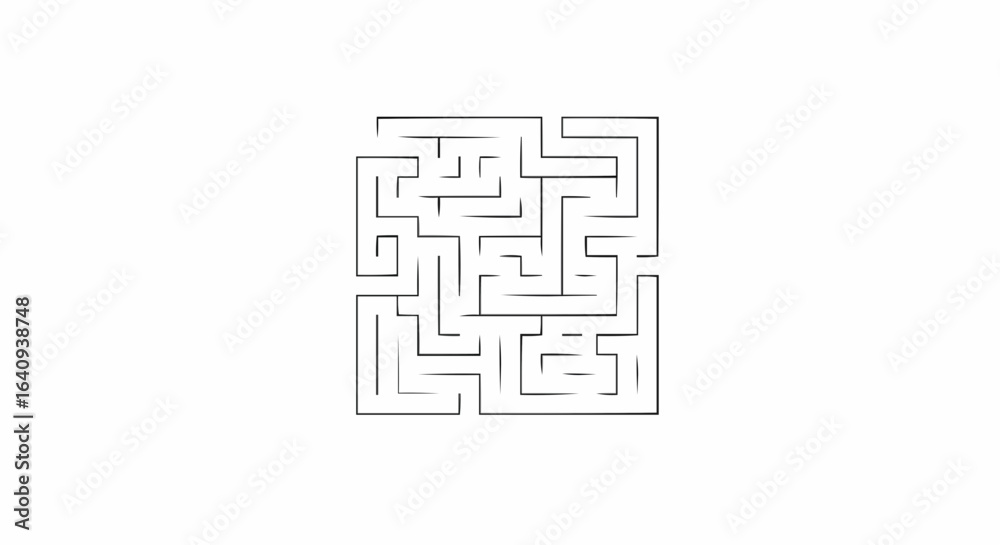 A simple maze graphic, presenting a challenge. A simple maze graphic, presenting a challenge.