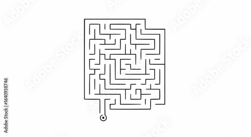 A challenging maze with a clearly marked entrance.