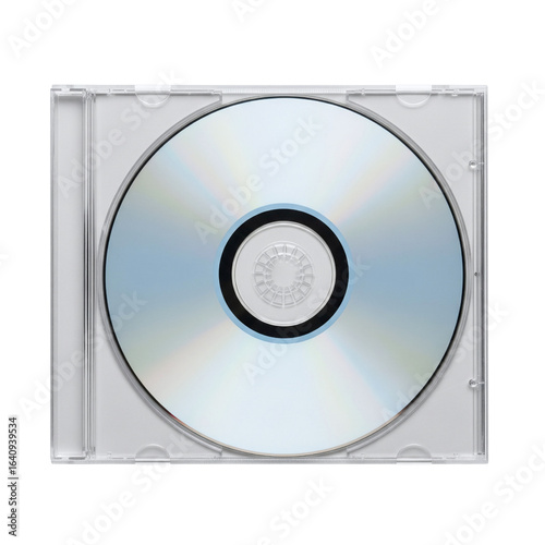 Blank cd in a clear jewel case