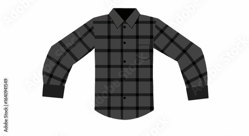 Stylish plaid shirt. 