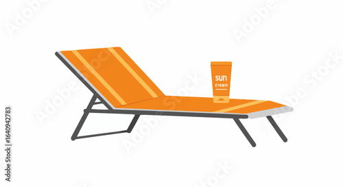 A Sunbed with Sunscreen, Perfect for Relaxation.