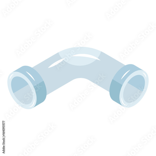 Modern design icon of elbow pipe