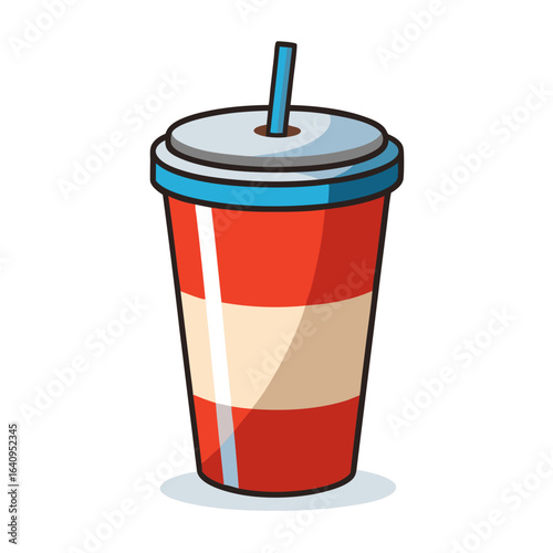 Soda Cup Vector Illustration