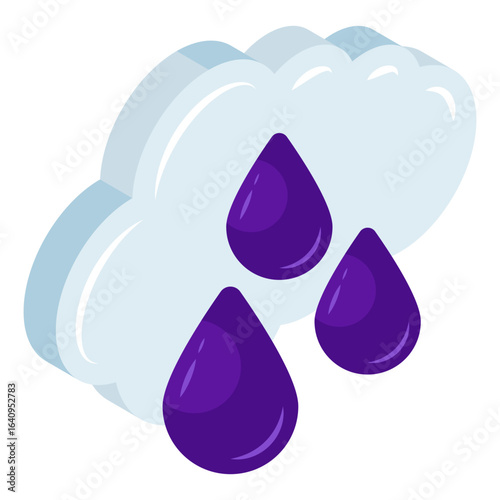 Rainfall icon in perfect design