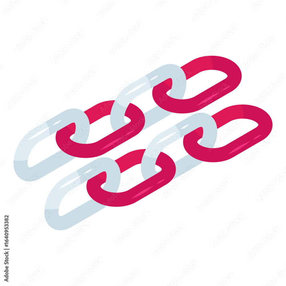 Fototapeta premium Modern design icon of chain link