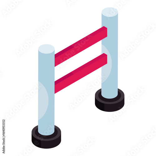 Trendy vector design of road block board