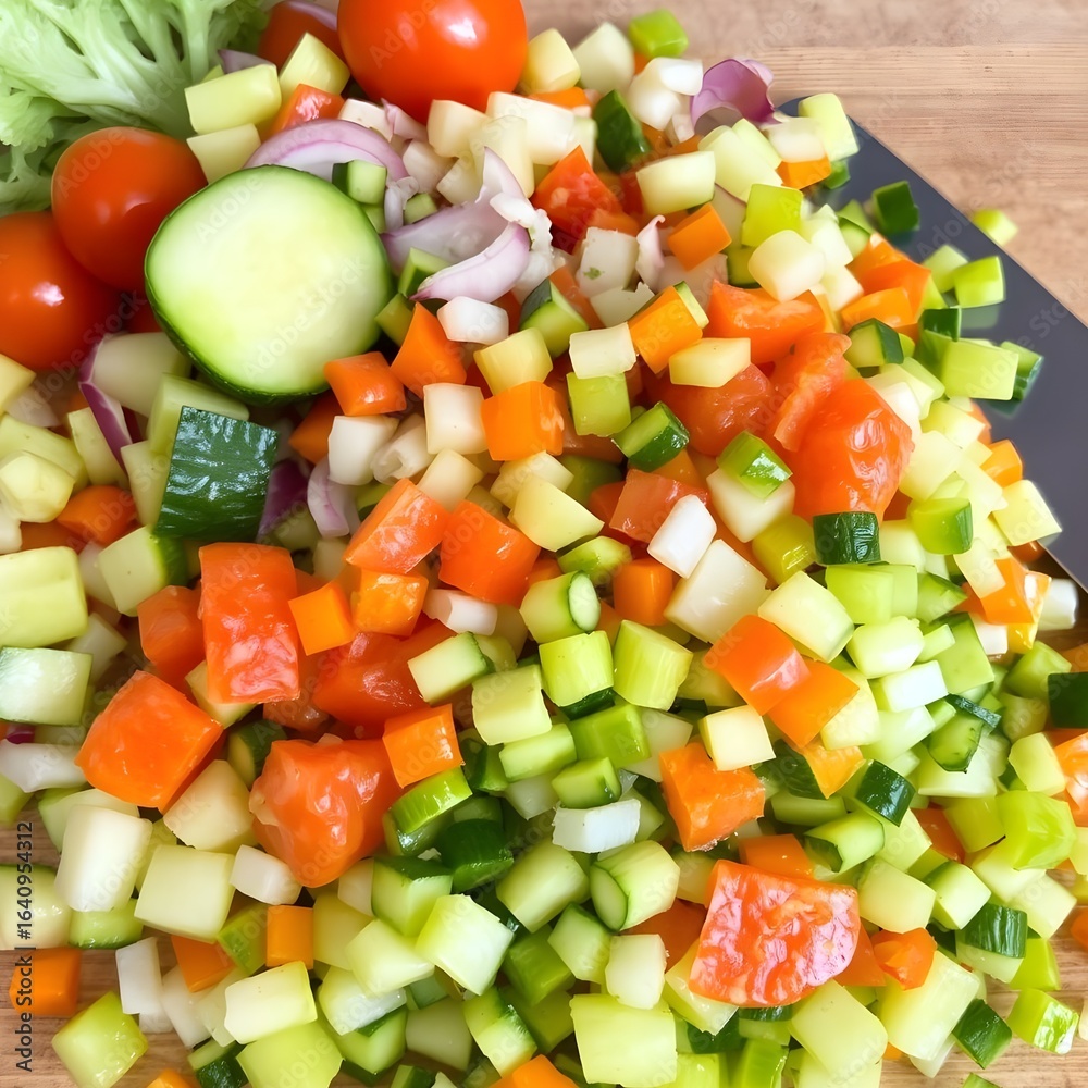 fresh vegetable salad fresh vegetable salad