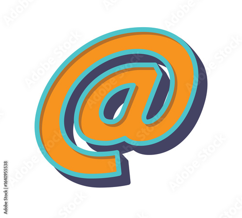 Wallpaper Mural Cartoon At Sign Illustration Torontodigital.ca