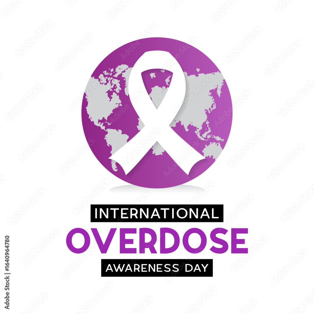 International Overdose Awareness Day, August 31. Vector Illustration Template for Banner, Poster, Greeting Card and Background. International Overdose Awareness Day, August 31. Vector Illustration Template for Banner, Poster, Greeting Card and Background.