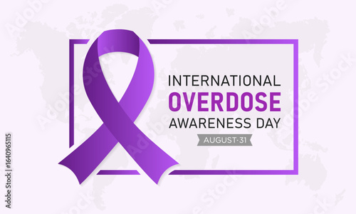 International Overdose Awareness Day, August 31. Vector Illustration Template for Banner, Poster, Greeting Card and Background.