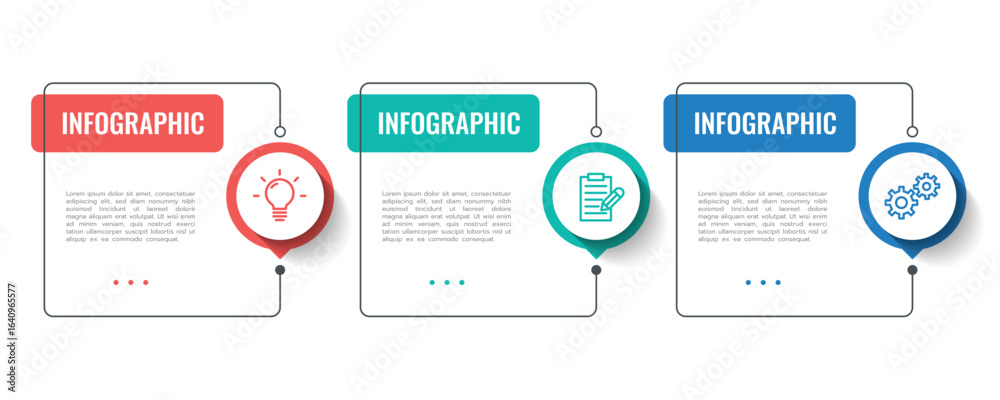 Fototapeta premium infographics timeline process template 