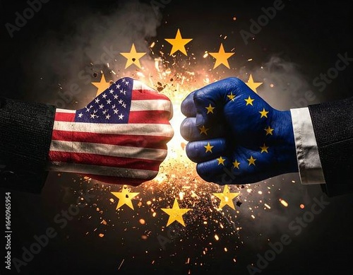 hand with american flag