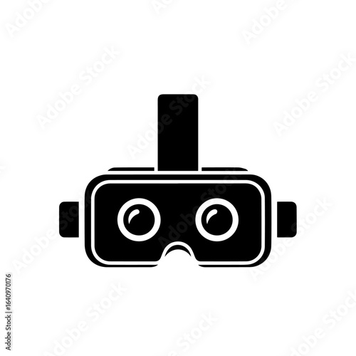 Immersive Virtual Reality Goggles Icon for Digital Entertainment and Gaming Experiences