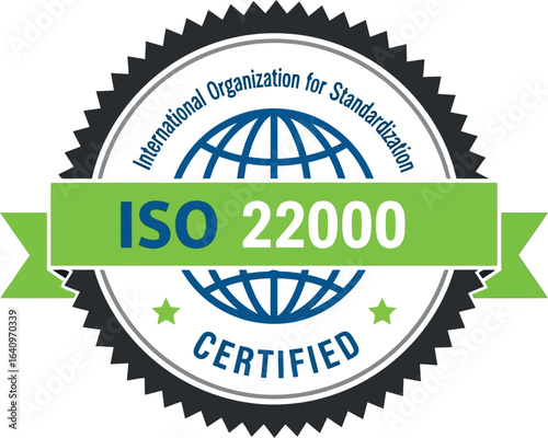 ISO 22000 Certified Seal 