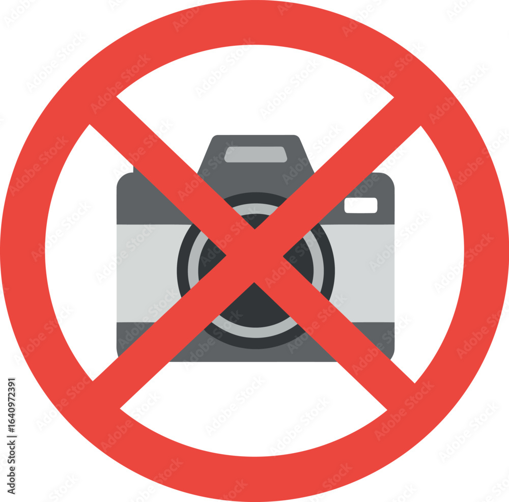 Fototapeta premium No photography allowed sign