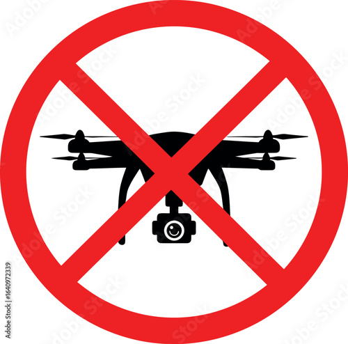 No drone zone sign