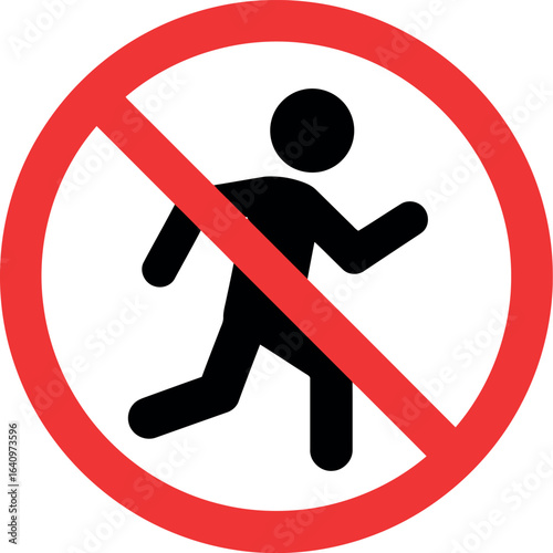 No running sign icon