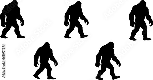 Bigfoot Silhouettes Collection" vector bundle