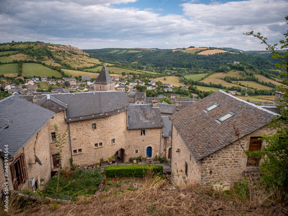 Fototapeta premium Séverac-le-Château en Aveyron