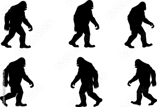 Bigfoot Silhouettes Collection" vector bundle
