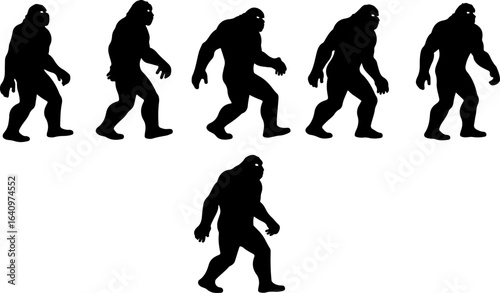 Bigfoot Silhouettes Collection" vector bundle