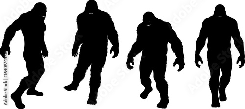 Bigfoot Silhouettes Collection" vector bundle