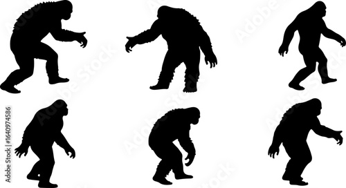 Bigfoot Silhouettes Collection" vector bundle
