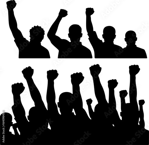 Unity and Strength human rights, activism, social justice vector graphics