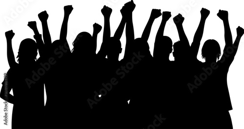 Unity and Strength human rights, activism, social justice vector graphics