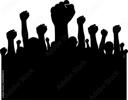 Unity and Strength human rights, activism, social justice vector graphics