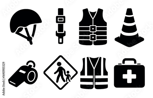 Music icons featuring guitar, microphone, drums, headphones, speaker, note, lights, turntable