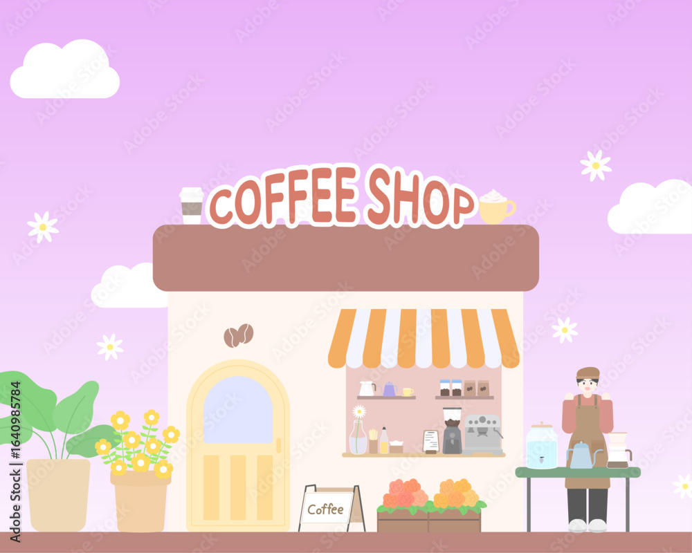 Fototapeta premium market03_coffeeshop