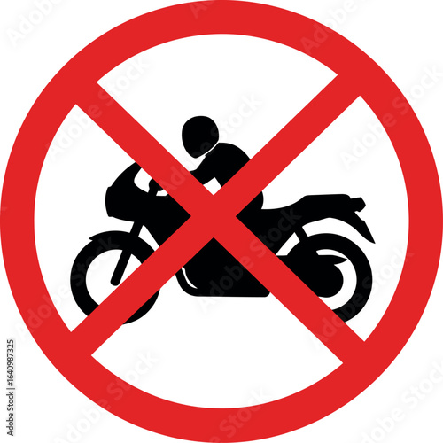 No motorcycles allowed sign