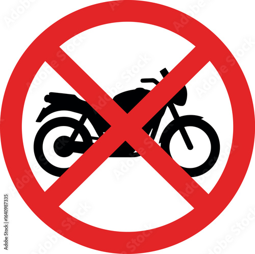 No motorcycles allowed sign